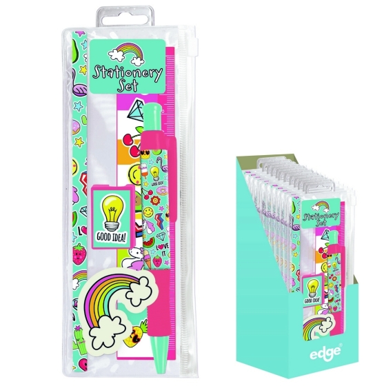 SJ08211 SJ08211 NOVELTY CHARMING STATIONERY SET 6 PIECE