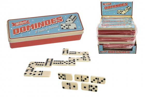 DOMINOES 28PC RETRO