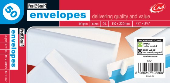 SH00905 ENVS L/B WHITE DL P&S 50 S