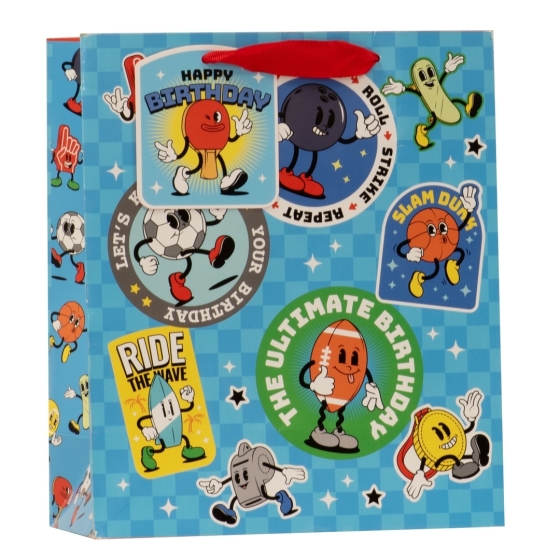 SJ15315 SJ15315 GIFT BAG TOP OF THE LEAGUE MEDIUM