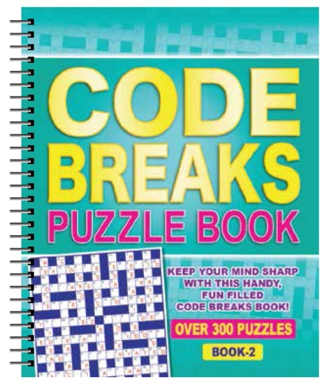 SJ10709 SJ10709 PUZZLE BOOK SPIRAL BOUND CODE BREAKS ASST 41