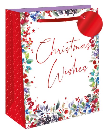 GIFT BAG CHRISTMAS WISHES L