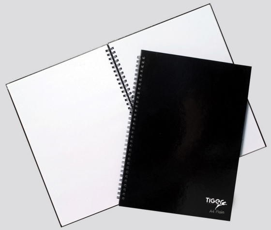 SJ01610 SJ01610 NOTEBOOK A4 TWIN WIRE H/COVER PLAIN 60 80GSM