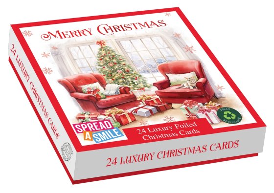 CARDS BOX 24 LUX COSY CHRISTMAS