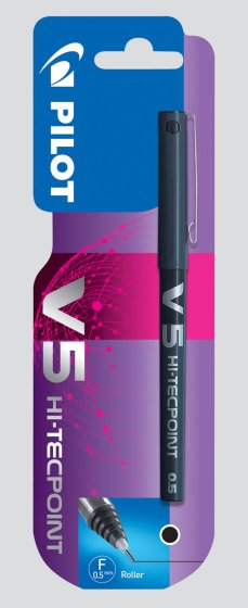 SH07008 PENS PILOT V5 MICRO BLACK B/P