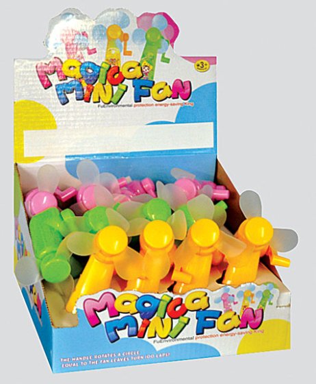 WIND UP MINI FAN ASSTD.