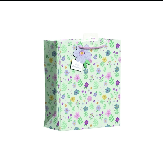 SJ15129 SJ15129 GIFT BAG DITSY FLORAL MEDIUM