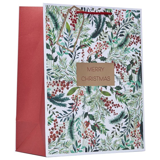 XH2319 GIFT BAG FESTIVE FOLIAGE L