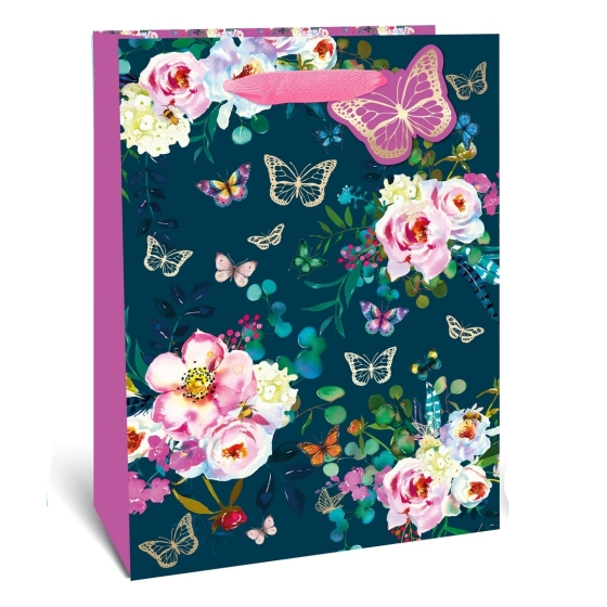 SJ15143 SJ15143 GIFT BAG BUTTERFLIES EXTRA LARGE