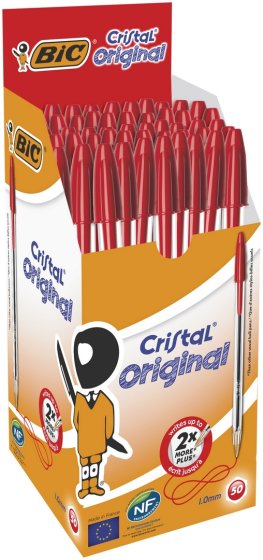CJ1103 SJ06606 PEN BIC CRISTAL MED RED