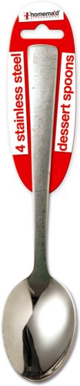 ** WIGIG ** DESERT SPOONS S/STEEL 4 PK
