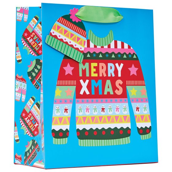 XH1907 GIFT BAG CHRISTMAS JUMPER M