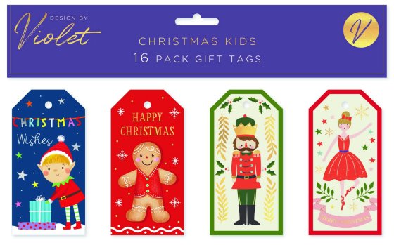 TAGS CHRISTMAS KIDS 16 PK