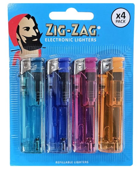 SJ11609 SJ11609 LIGHTER ZIG ZAG ELECTRONIC 4PK