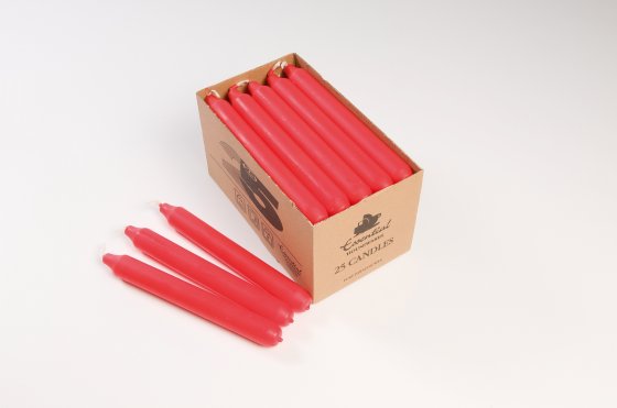 CJ1413 SJ11709 CANDLE HOUSEHOLD RED 25PK