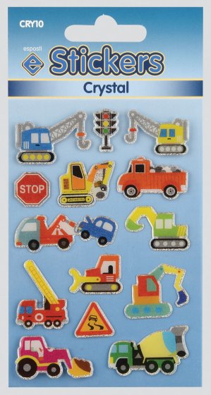 SH09209 CRYSTAL STICKERS CONSTRUCTION