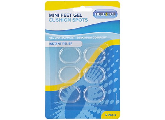 GEL FEET CUSHION SPOTS MINI 6PK