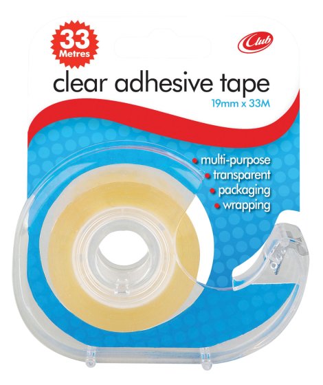 CH0503 SH05503 TAPE 19X33 CLEAR ON DISPENSER