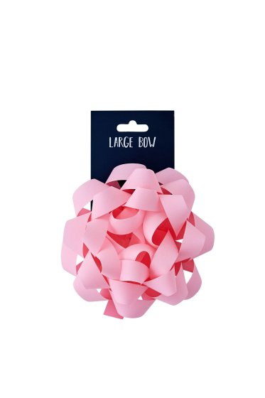 SH13410 BOW LARGE LIGHT PINK