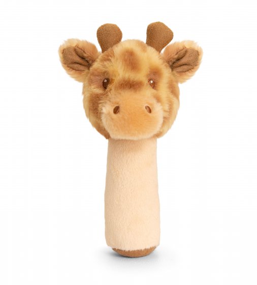 KEELECO 14CM HUGGY GIRAFFE STICK RATTLE