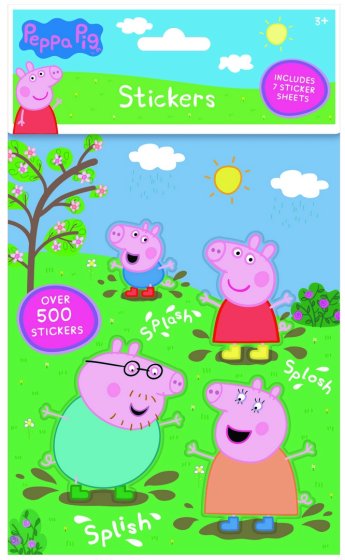 SJ08205 SJ08205 PEPPA PIG STICKERS 500PK