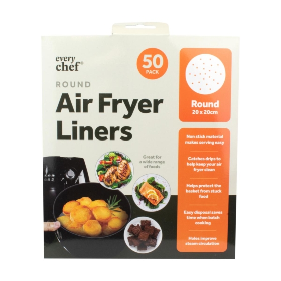 AIR FRYER SHEETS ROUND 50PK