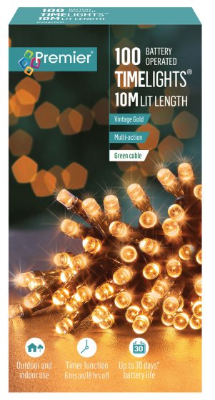 WIGIG LIGHTS 100 LED VINTAGE GOLD TI