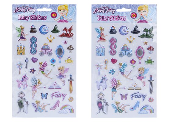 STICKERS FAIRY PUFFY VINYL 30PC