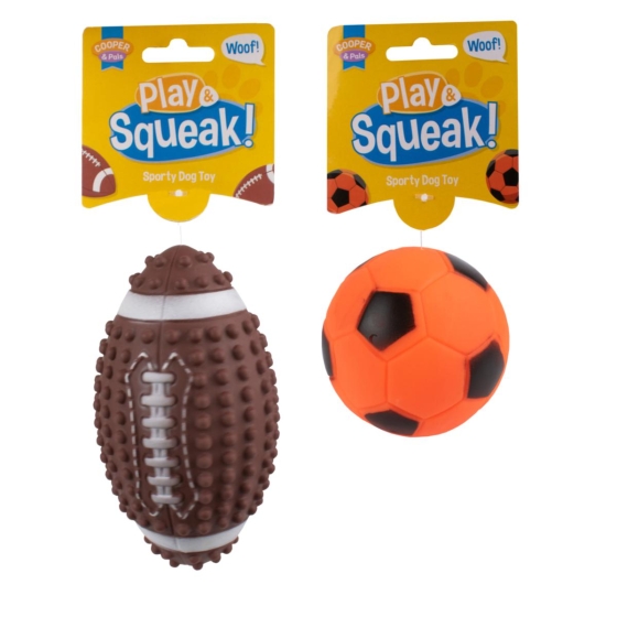 PET TOY SPORTY DOG MIX