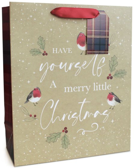 WIGIG GIFT BAG KRAFT TRADITIONAL TEX