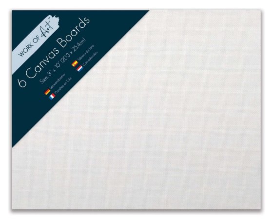 SJ08503 SJ08503 ARTIST CANVAS BOARD 8 X 10 IN 6PK