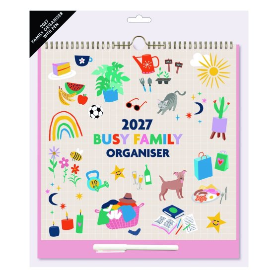 DJ1006 2027 ORGANISER BUSY FAMILY WIRO