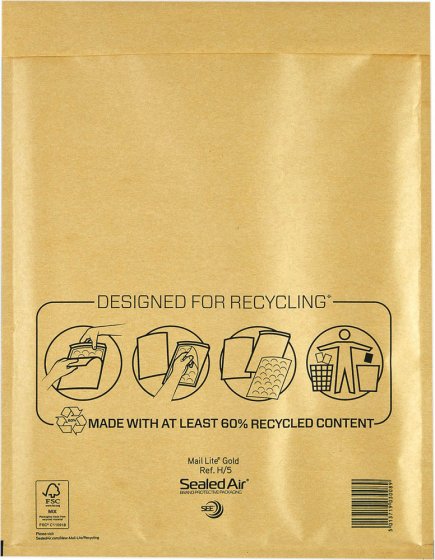 CH1901 SH00216 PADDED ENVS GOLD 100 SIZE A000