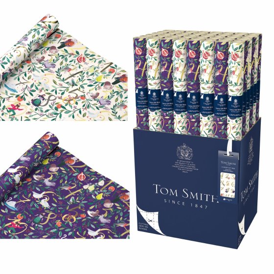 XH1602 WRAP 4M 12 DAYS OF CHRISTMAS F