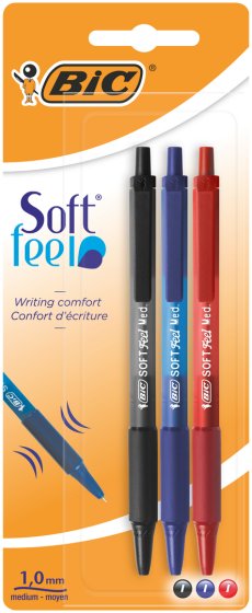 CJ1106 SJ06609 SOFT FEEL CLICK GRIP X 3 ASSTD