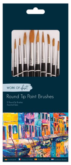 SH08609 BRUSH ARTIST NATURAL 12PK