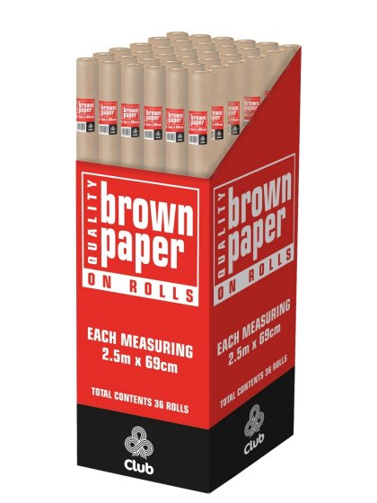 CJ0415 SJ00508 WRAP CLUB KRAFT BROWN ROL CJ0415 SJ00508 WRAP CLUB KRAFT BROWN ROL