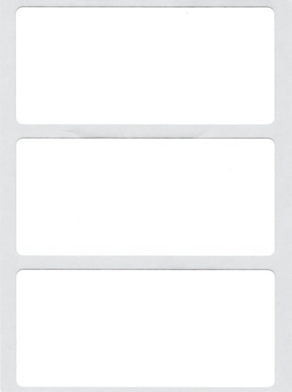 SH04209 WHITE LABEL 34X75MM REFILL PCK