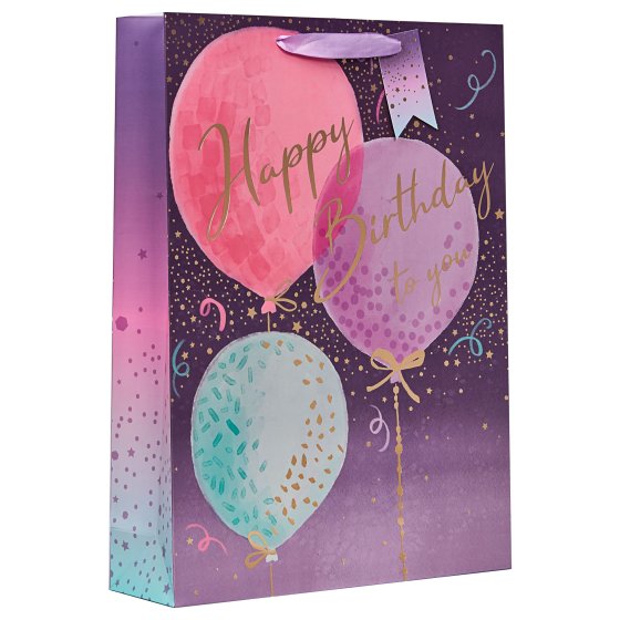 SH14317 GIFT BAG HAPPY BIRTHDAY BALLOO