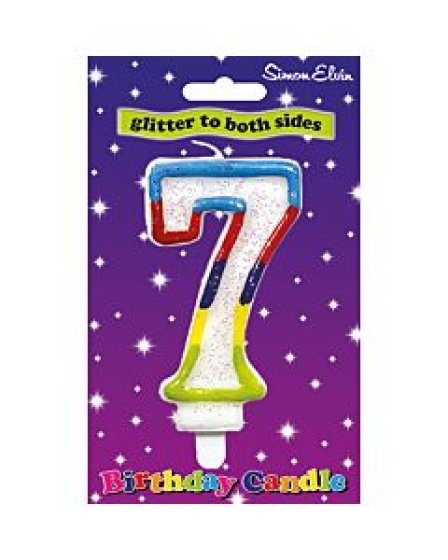 SH12012 CANDLE NUMERAL MULTI 7