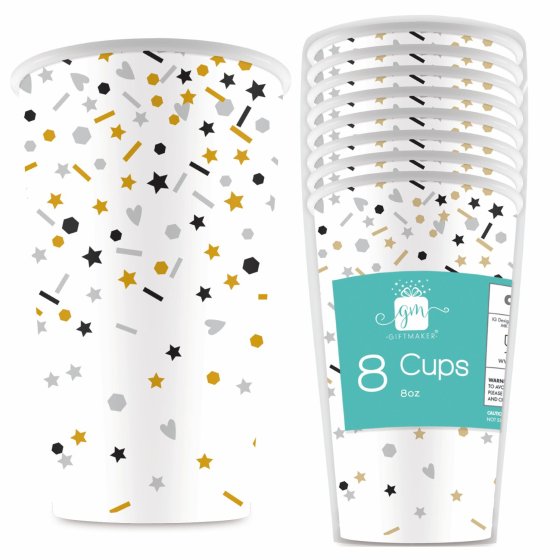 CH1605 SH11905 CUPS 8OZ PARTY LETS CELEBRATE