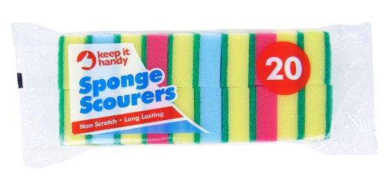 SPONGE SCOURERS 20PK