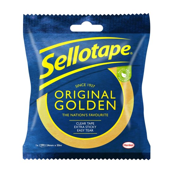CJ0812 SJ05405 SELLOTAPE GOLD 24MM X 50M CJ0812 SJ05405 SELLOTAPE GOLD 24MM X 50M