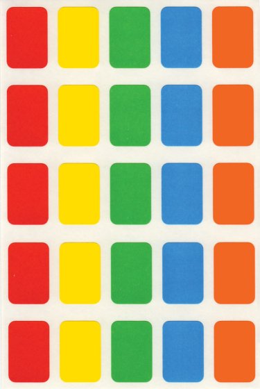 SH04215 COLOUR LABEL 12X18MM REFIL PCK