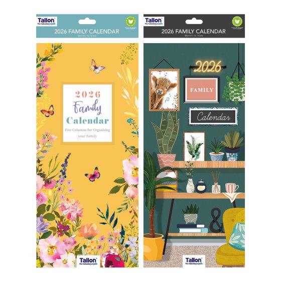 DH1003 CALENDAR ORGANISER BOTANICAL H