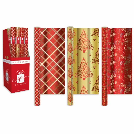 XH1204 WRAP ROLL 1.5M X 69CM CHRISTMA