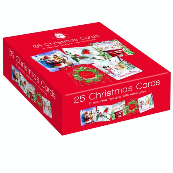 XH0503 CARDS 25PK BUMPER BOX 5ASST