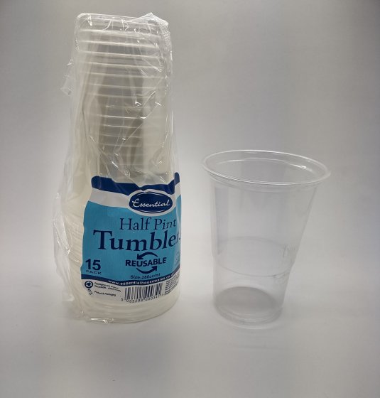 SH11816 GLASS HALF PINT 15PK