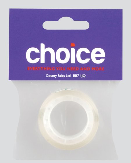 SH10901 CHOICE CLEAR TAPE 10MM