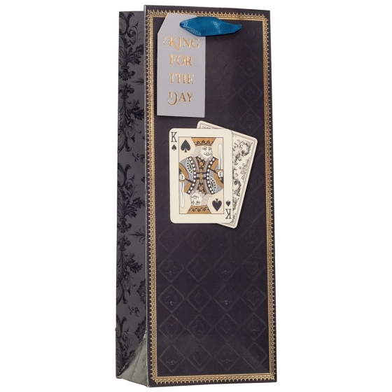 SJ15222 SJ15222 BOTTLE BAG KING FOR THE DAY